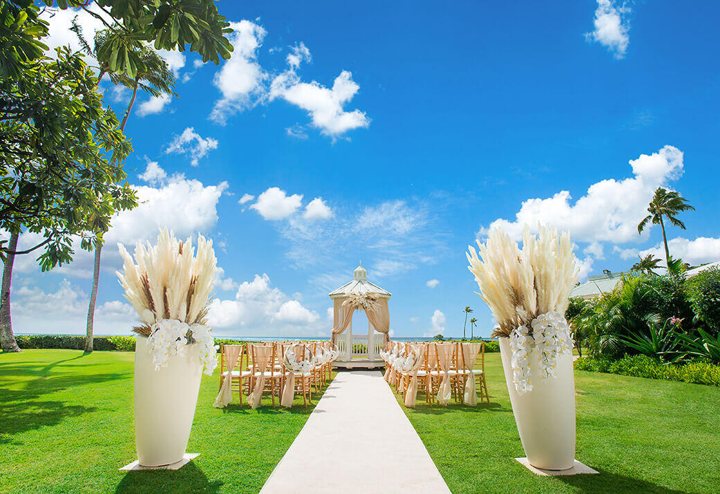 ザ・カハラ オーシャンフロント ガーデンウェディング