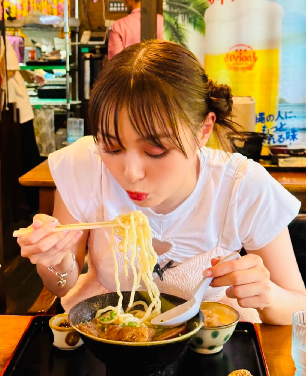 写真:「沖縄料理 花笠」でLunch