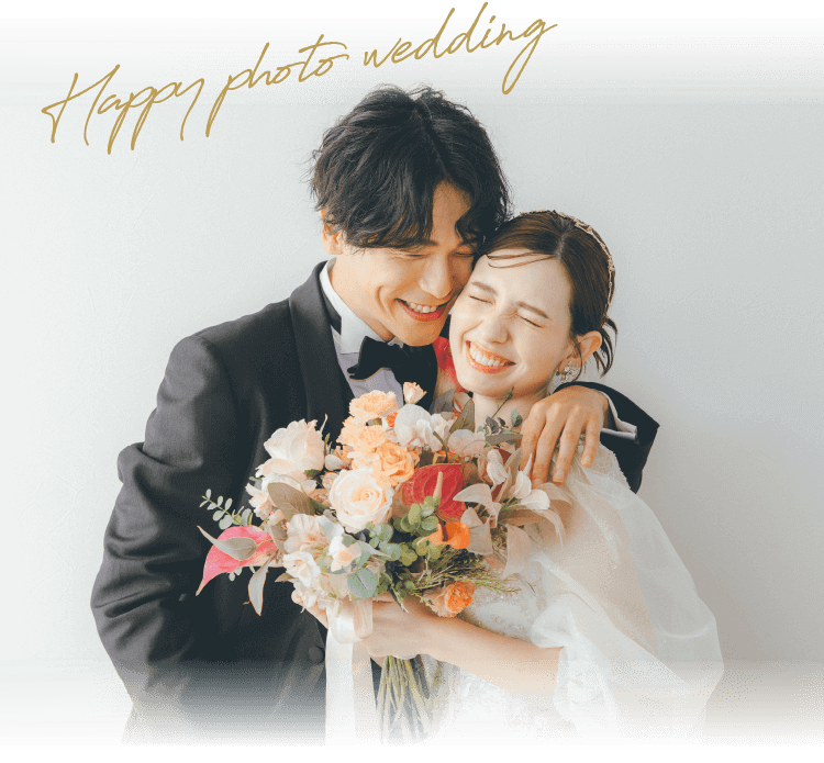 Happy photo wedding