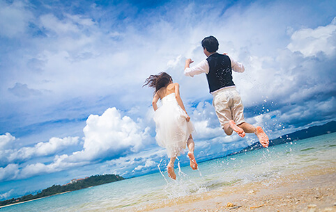 沖縄ロケーション 前撮り フォトウェディング 結婚写真なら ワタベウェディング